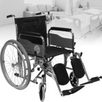 스틸 수동휠체어 대신메디케어 D104 거상형 수동휠체어 정형외과형 휠체어 steel wheelchair : 우리메디