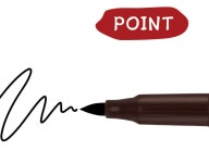 켈라그라피 글씨 검정 붓 펜 12개입 켈라그라피 한자 한글 서예 글씨 쓰기 연습 : 반짝반짝 상점