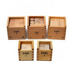 원목 3/4/5/6/5B가베 세트 교구 2.5cm 교육 엄마표 유치원 어린이집 : 요기팜