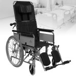 스틸 수동휠체어 대신메디케어 D103 침대형 수동휠체어 신경외과용 휠체어 steel wheelchair : 우리메디