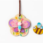 나무 우드 만들기 키트 어린이 돌봄 교실 방과후 활동 단체 유치원 팬시 세트 방과후 수업 교재 초등 학습 유아 공예 홈스쿨링  MDF 자연 : 클릭해바