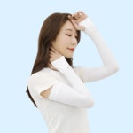아쿠아엑스 자외선 99.9% 완벽차단/냉감소재 스포츠 쿨토시 팔토시 손목 : 렛츠슬림