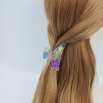 프랑스핀 오로라 반달 큐빅 스톤 7 cm 미디엄 반머리 헤어 집게핀 : 시크몽