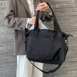 여성 숄더백 크로스백 방수원단 빅백 쇼퍼백 헬스 운동 요가가방 노트북수납 /1073 : 끄레앙