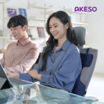 아케소 등쿠션 사무실 허리쿠션 의자등받이 멜빵쿠션 : 아케소