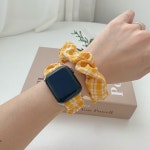 애플워치 스트랩 헤어 곱창밴드 2종세트 워치 전기종 호환가능 우정템 : 설렘1750