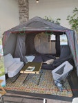 오스카 하우스 캐빈 우레탄창 옆문 TPU 제작 : winter camping