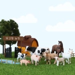 뮤고랑 피규어 농장 동물 도서 세트 : 뮤고랑