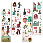 ABC 야광 알파벳 스티커 에바 큐빅 네일아트 스티커 에치 스티커 봉주르 종이스티커 오버액션토끼 네일 스티커 : 달고나문구