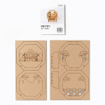 팬시 재료 돌봄 방과후 어린이 수업 미술 교재 초등 유아 나무 세트 유치원 아동 집콕 스티커 꾸미기 교실 홈스쿨링 키트 단체 MDF DIY : 클릭해바