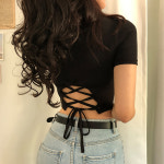 디스코 백포인트 크롭 티셔츠 : 기프티박스