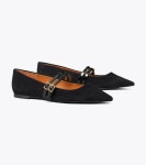 [해외]  토리버치 투 밴드 플랫, TORY BURCH TWO-BAND POINTY TOE FLAT,  Black : USAbuying