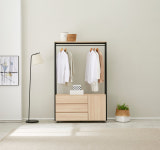 [투채퍼니처] 리에주 1200 3단 서랍행거 다용도 드레스룸 원룸 옷방 행거 : 투채퍼니처