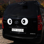 학원태권도차 스탁렉스 통학버스 승합차 눈동자스티커 : 써카샵