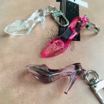 신데렐라 유리구두 하이힐 키링 에어팟 버즈 자동차 키홀더 가방고리 (3컬러) : 우주마인드