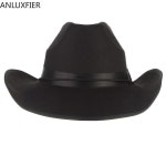 H7185 남자 서양 카우보이 모자 성인 남성 순수한 색상 캐주얼 모자 야외 패션 레저 모든 경기 여행 휴일 Crimping 모자 : 재미몰