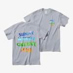 제주도 여행 바다 써니제주 윈디제주 그리니제주 반팔 티셔츠 SUNNY WINDY GREENY JEJU : 섬뭉이