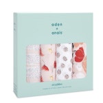 아덴아나이스 픽트 포 유 클래식 머슬린 스와들 머슬린 4팩 /  aden + anais picked for you classic muslin swaddles 4pack... 