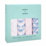아덴아나이스 데코 클래식 머슬린 스와들 4팩 /  aden + anais deco classic muslin swaddles 4pack : Health Beauty