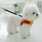 다솜 네오프렌 원형 하네스 블루 레드 애견가슴줄 소형견 중형견 대형견 산책줄 : 작은동물원