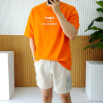 남자 여름 오버핏 면 ASPECT 반팔 티셔츠 : 로니제이