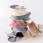 40mm 프릴망사리본 10y 선물포장 헤어밴드리본 공방 재료 : 아이나루 기프트샵