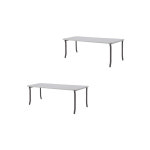 AIM 회의용테이블 W2400 (실버그레이) 모던한 디자인 회의실테이블 : 뉴테크 사무용가구