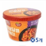 전자레인지 치즈 매콤달콤 떡볶이x5개 가정용양념장 렌지3분 : 뻔한골프