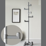 튼튼한 스탠드 국내산 옷걸이 롱패팅 실버 모던 헤라 : 주니퍼니쳐