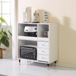 전자레인지 선반 밥솥장 전자렌지 밥통 정리 거치대 수납장 렌지장 받침대 전기밥솥 우드 다이 낮은 렌즈대 광파 오븐장 틈새 주방 오크 화이트... 