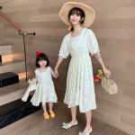 [당일발송]주니유니 아동 맘커플아이보리도트원피스 국내배송 엄마커플원피스 아동여름원피스 : 주니유니맘