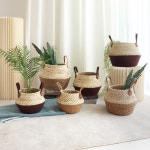 마크라메 라탄바구니 바스켓 인테리어 카페 오피스 거실 북유럽 디자인화기 R-POT3 : 쟈뎅드에덴