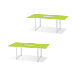 Msquare회의용탁자 전선캡(그린) 산뜻한 컬러감 회의실테이블 : 모던오피스