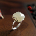 천연 옥 목걸이 펜던트 원석 건강 효도 선물 홈쇼핑 여성 불상 행운 소은장 오리지널 화전옥석 빈티지 중국풍 여의열림 순은반지 여성스러움 검지... 