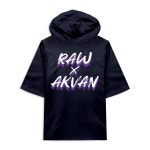 AKVAN 반팔후드 빅사이즈 루즈핏 여름 반팔 5부 티셔츠 : 와이티클로젯