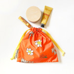 자체제작 오렌지 스마일 방수 복조리 스트링 파우치 화장품 파우치 : 헤이효니