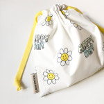 자체제작 화이트 스마일 방수 복조리 스트링 파우치 화장품 파우치 : 헤이효니