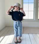마이프랜즈데님팬츠 (연청 2XL 13호) 21여름 아동 주니어 얇은청바지 긴바지 : 아키미미-Akimimi-