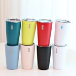 블루보틀 스테인리스 보온보냉 커플 커뮤터 miir 미르 컵 텀블러 로즈핑크 12oz : 언리쉬
