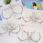 바디 데코 큐빅 스티커 축제 파티 메이크업 보석 장식 타투 피어싱 : 아인 스토어