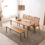 아르덴스 원목 벤치 1000 1300 사이즈 주방용 테이블 긴의자 : 아토홈