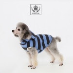 도그포즈 리핑 털 후드 겨울 점퍼 강아지 조끼 [블루 / 아이보리] : 개울타리