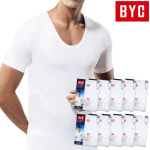 BYC 순면 남성 반팔런닝 메리야스 티셔츠런닝 10매 : 제이지몰 속옷 잠옷 내복