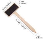 화분 식물 꽃 푯말 칠판 모종 네임텍 이름표 나무 꽂이 형 1pcs : 화분박사