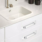 엘로몽키 무타공 슬라이딩 도어 손잡이 샷시 유리 창문 미닫이문 싱크대손잡이 : 엘로몽키