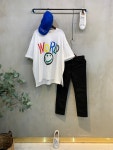 (빠른 발송)월드 스마일 언발 반팔 티셔츠 2color : 씨샵인더룸