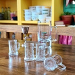 프랑스 레임스 비어잔 쉐입 빈티지 유리 양주 소주잔 스트레이트 샷잔 : 린즈앤틱 이야기