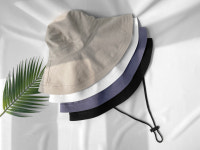 자외선차단모자 여성 여름모자 캠핑 버킷햇 벙거지 등산 스트링 턱끈 여자 자전거 엄마 : 메이준24