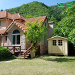 조립식창고 핀하우스 LYON-B 23X23 1.6평 핀란드원목 야외 조립식 창고 농막 : 고캠샵