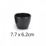 PB 블랙 고급 멜라민 컵 7.7x6.2cm 1p : 아쿵 -akung
